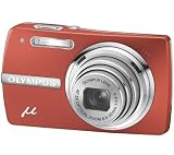 Olympus Mju-820 Digitalkamera (8 Megapixel, 5-fach opt. Zoom, 6,9 cm (2,7 Zoll) Display, wetterfest) Ruby Red