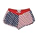 Women's Juniors Proud to be an American USA Flag Shorts