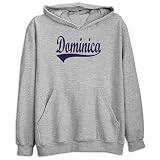 Sweatshirt Heather Gray  Retro Script Dominica  Country