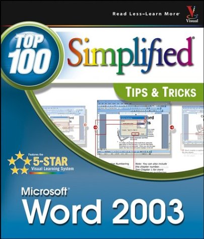 word 2003 top 100 simplified tips  tricks