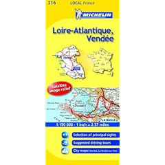 Loire-Atlantique, Vendee (Michelin Local Maps)