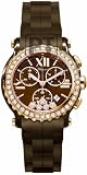 Chopard Happy Sport II Ladies Rose Gold Diamond Chronograph Watch 288515-9004