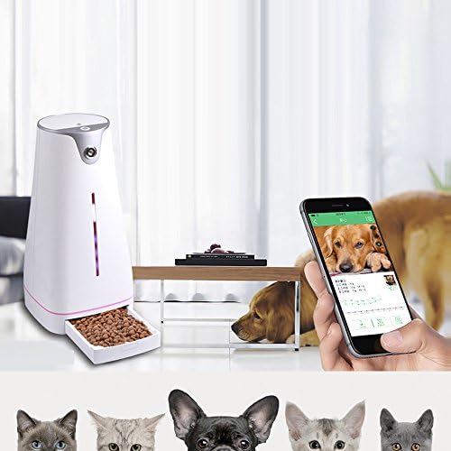 Phone APP Remote Control Pet Care Robot Automatic Pet Dog Cat Feeder Fountains Automatic Pet Dog Cat Feeder Remote Feeding Device