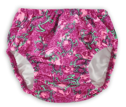 Tuga Girls Reusable Swim Diapers - Global Tuga Pink, Medium