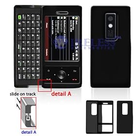 Black Premium Silicone Skin Cover Case Cell Phone Protector for HTC XV6850 Touch Pro CDMA