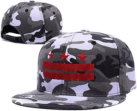 LIFA Washington DC Flag Camo Cap Embroidery Camouflage Snapback Hat