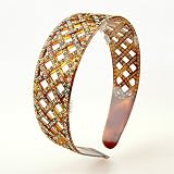 Triade Amber Greens - Cubitas Avignon Collection (Made in France, Swarovski Crystals, Hair band)