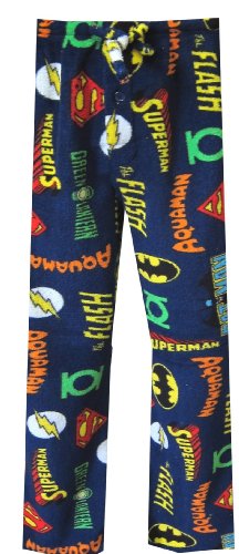  Dc Comics Superhero Classic Logo Fleece Lounge Pants for men