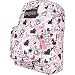 JANSPORT SuperBreak World Of Hearts Backpack - White/Pink