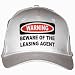 WARNING BEWARE OF THE LEASING AGENT White Hat / Baseball Cap
