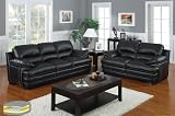 2pcs Modern Contemporary Leather Sofa, #BQ-S9018P1