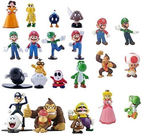 Come Home Love® 24 Pcs Nintendo Super Mario Bros Action Figure