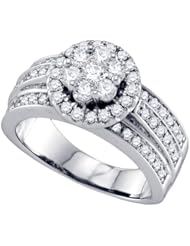 1.26ct-Diamond Flower Ring
