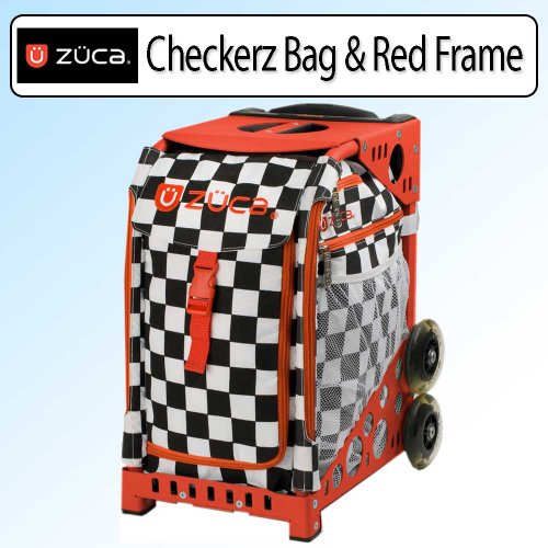 Zuca Checkerz Insert Bag with Red Frame