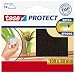 Tesa Surface Protectors Anti Scratch Self Adhesive Felt 100 Mm X 80 Mm Brown