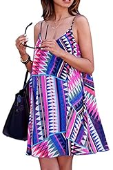 Zig Zag Polyester Mini Dress 