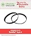 Eureka Style U Belt 2-Pack Fits Eureka Uprights, Whirlwind, Victory, Bravo, LiteSpeed, Compare To Part # 61120A ,61120B, 61120C and 61120D, Designed & Engineered By Crucial Vacuum