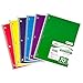Mead Spiral Notebook 1-Subject, 70-Count, Wide Ruled, COLOR WILL VARY, 4 Pack (72873)