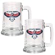 Atlanta Hawks NBA 2pc 15oz Glass Tankard Set - Primary Logo