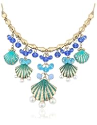 Betsey Johnson "Jewels of the Sea" Sea Shell Necklace, 19"