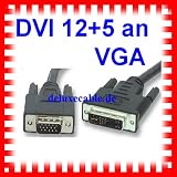 DVI-A Adapter Kabel 12+5 5m VGA auf DVI /Monitor PC etc