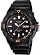 Casio #MRW200H-1EV Men's Black Rubber Band 100M Sports Analog Watch