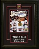 Signed/Framed Patrick Kane 8x10 Lifting Stanley Cup Photo