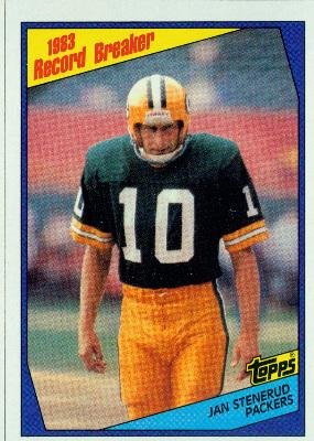 1984 Topps #6 Jan Stenerud RB - Kansas City Chiefs (Record Breaker)(Football Cards)