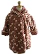 Corky And Company Girls Winter Coat Pink Tiny Flower Wrap Swing