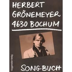 Songbuch Herbert Gr�nemeyer, 4630 Bochum