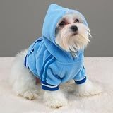 Casual Canine Small Sporty Blue Fleece Pullover