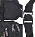 TOP-UP Strongest Men's Multi-Functional Waist Pack Waist Bag Fanny Bag for Hiking Camping,Travel and Other Outdoor Activities (Black)