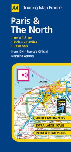 City Travel Guides Discounted   : Paris and the North (AA Road Map France Series)