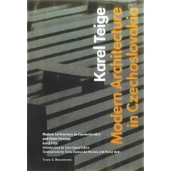 Modern Architecture in Czechoslovakia and Other Writings (Texts & Documents)