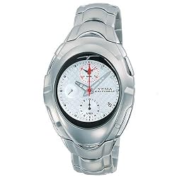 YEMA by Seiko of France RALLYGRAF Men's Silver-Tone Analog Quartz Chronograph Watch. Model: YM597