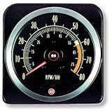 69 Camaro In Dash Tachometer Z-28 & 396/375 hp 8000 RPM (6000 redline)