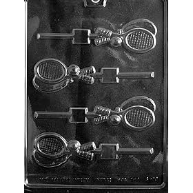 TENNIS RACQUET LOLLY Sports Candy Mold Chocolate