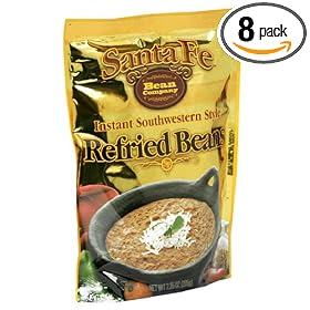 Santa Fe Bean Co., Instant Southwestern Style Refried Beans, 7.25-Ounce Pack (Pack of 8)