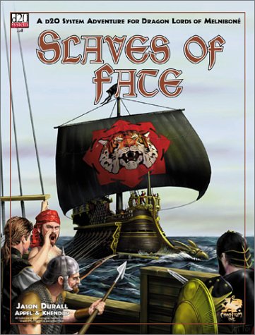 Cover image : Slaves of Fate: An Adventure for Dragon Lords of Melnibone (Dragon Lords of Melnibone (D20),2018,)