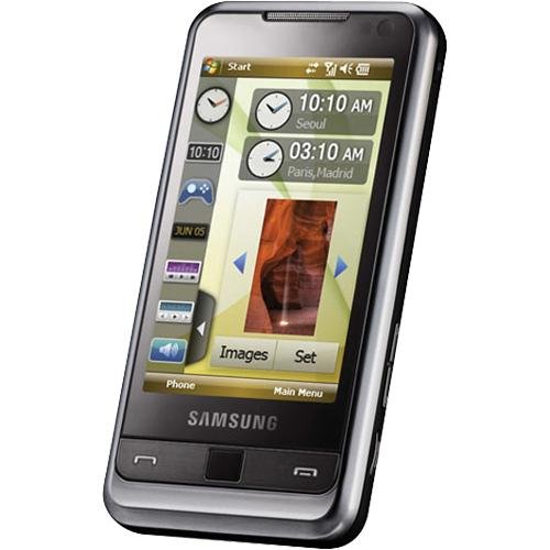 Samsung i900 Omnia Unlocked Phone with 8 GB Memory, 5 MP Camera, GPS, Wi-Fi, Windows Mobile 6.1, and MicroSD Slot–International Version No Warranty (Black)
