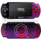 Design Skins for Sony PSP Slim & Lite - Stars Equalizer magenta/pink Design Folie