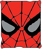 UPC 817989016379 product image for Silver Buffalo MC7027 Spiderman Plush Throw Blanket, 50 by 60-Inch, Red/Black | upcitemdb.com