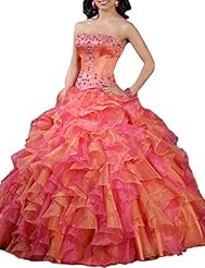 Sweetheart Satin  Basque   Waistline Applique Lace-Up  Beaded  Ball Gown Quinceanera Dress  With Ruffles