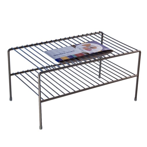 Schulte Large Double Shelf, Nickel