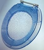 Ginsey Blue Bubble Trends Deluxe Toilet Seat