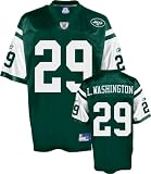 Leon Washington Jersey: Reebok Green Replica #29 New York Jets Jersey - X-Large