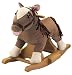 Deluxe Rocking Pony-Brown Corduroy Fabric w/rag mane