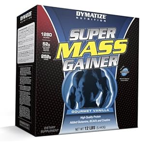 Dymatize Nutrition Super Mass Gainer, Gourmet Vanilla, 12-Pounds