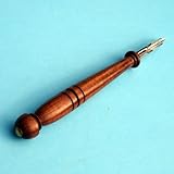 Dip Ink Writing Pen Wooden Antique Walnut