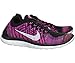 Nike Women's Free 4.0 Flyknit Black/Pink Pow/Fuchsia Flash Running Shoe 8.5 Women US